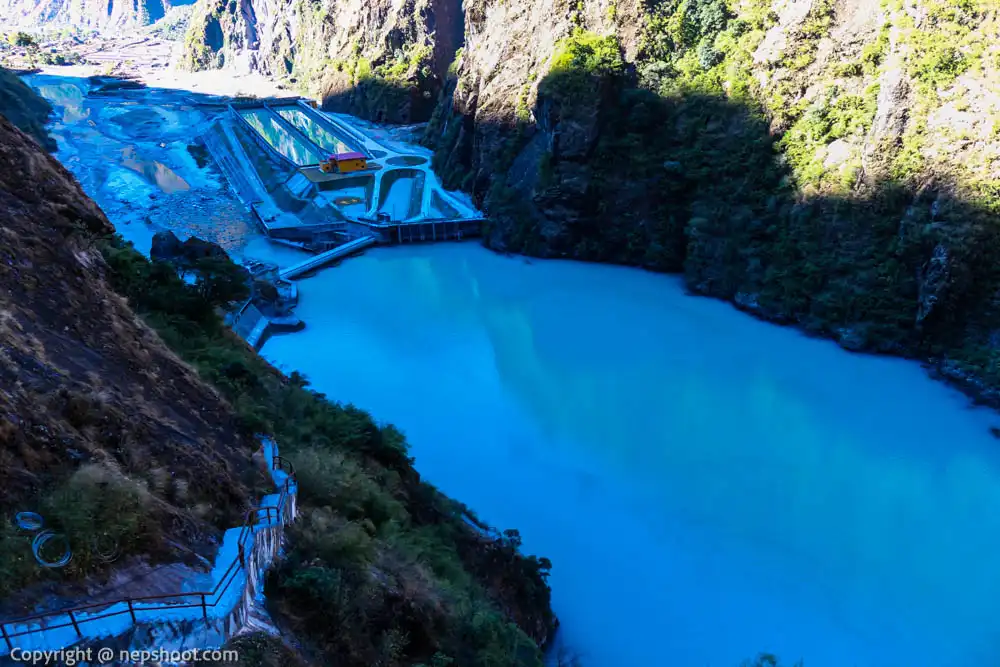 Upper tamakoshi hydropower dam.