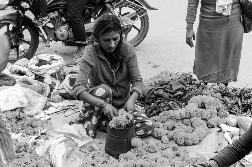 Flower street market.