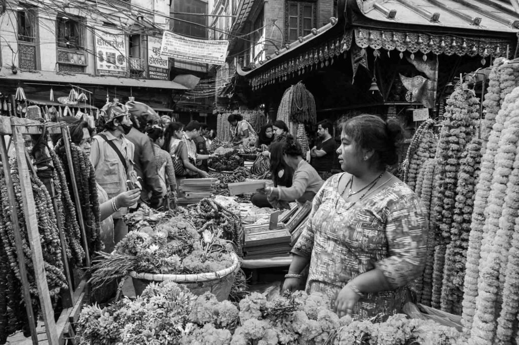 Flower street market.