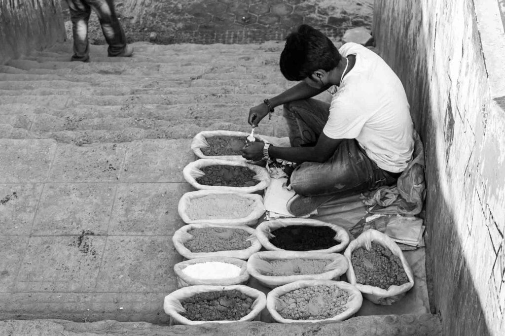 Street shop of colors.