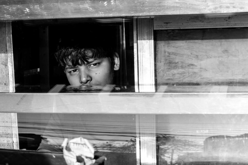 Watching street photographer.