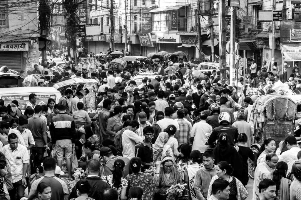 Peoples at the street.