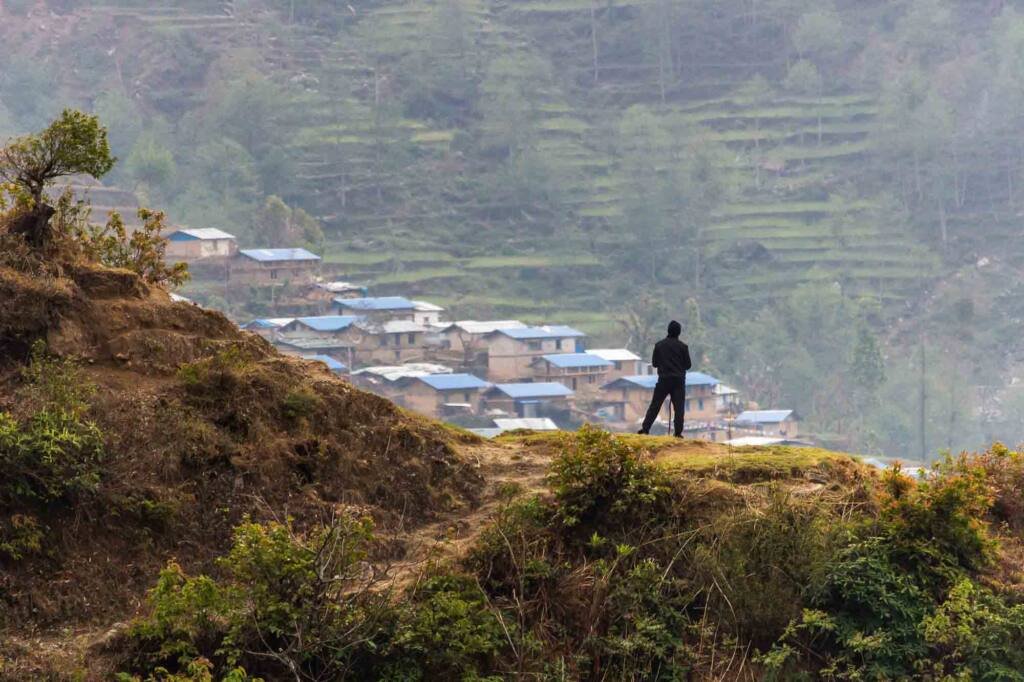 Watching to Gumba village of Sindhupalchok