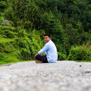 Alone on the Mountain Road