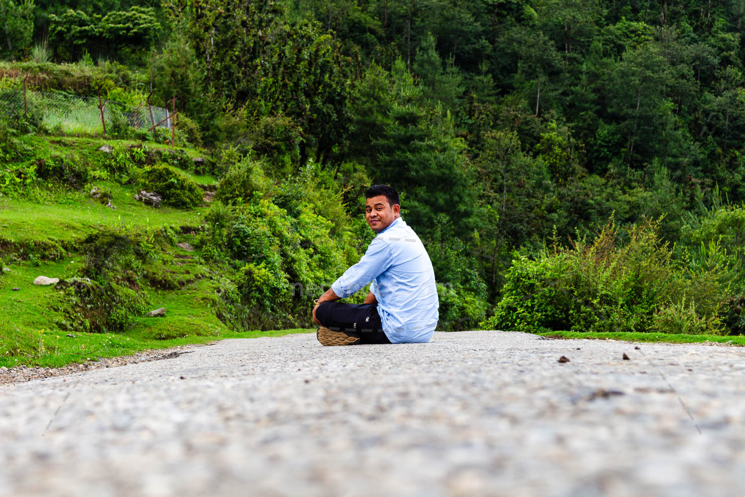 Alone on the Mountain Road