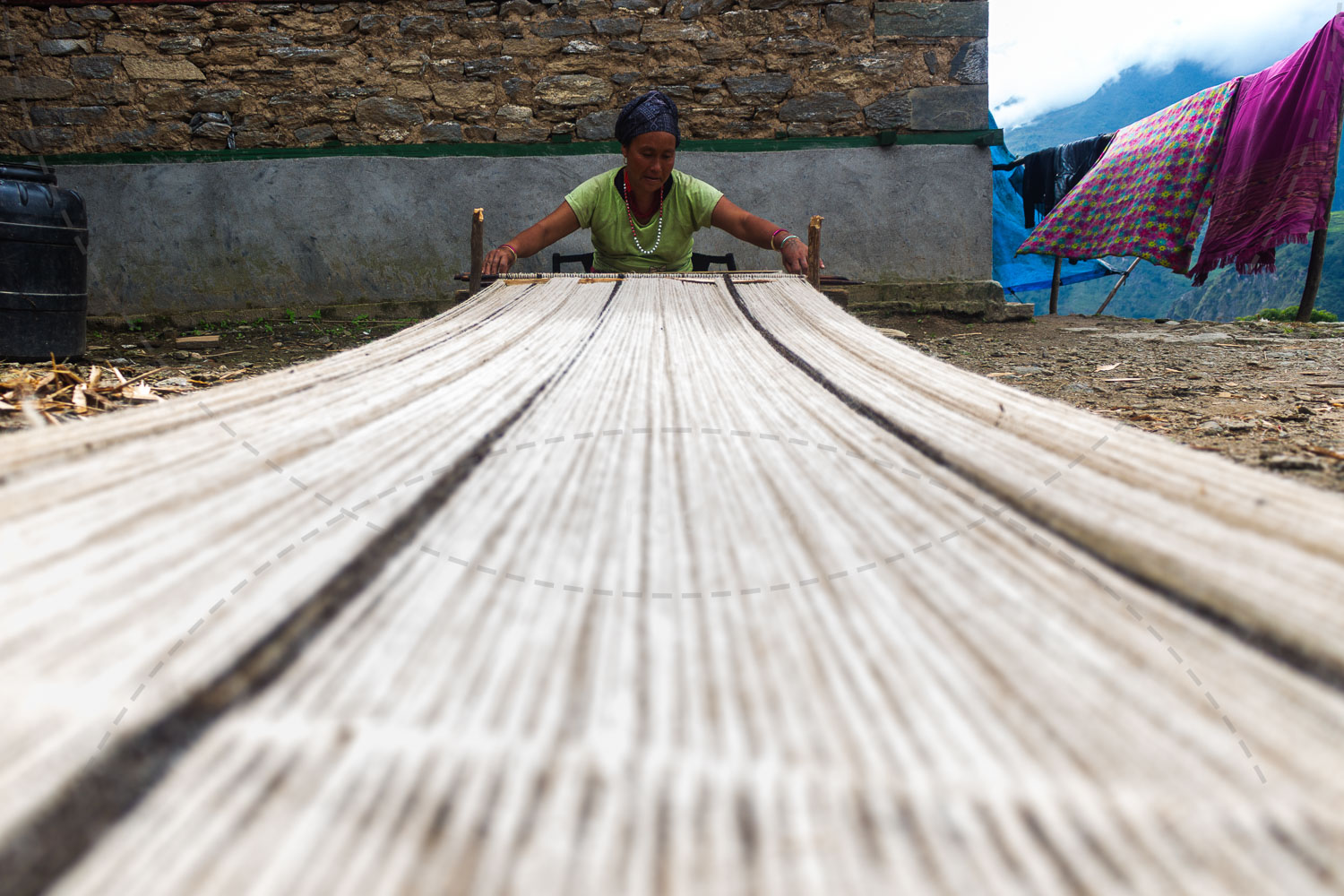 Weaving a Bed Cover